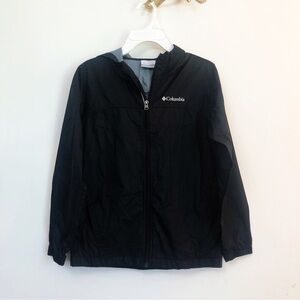 Columbia Black windbreaker Hooded Jacket